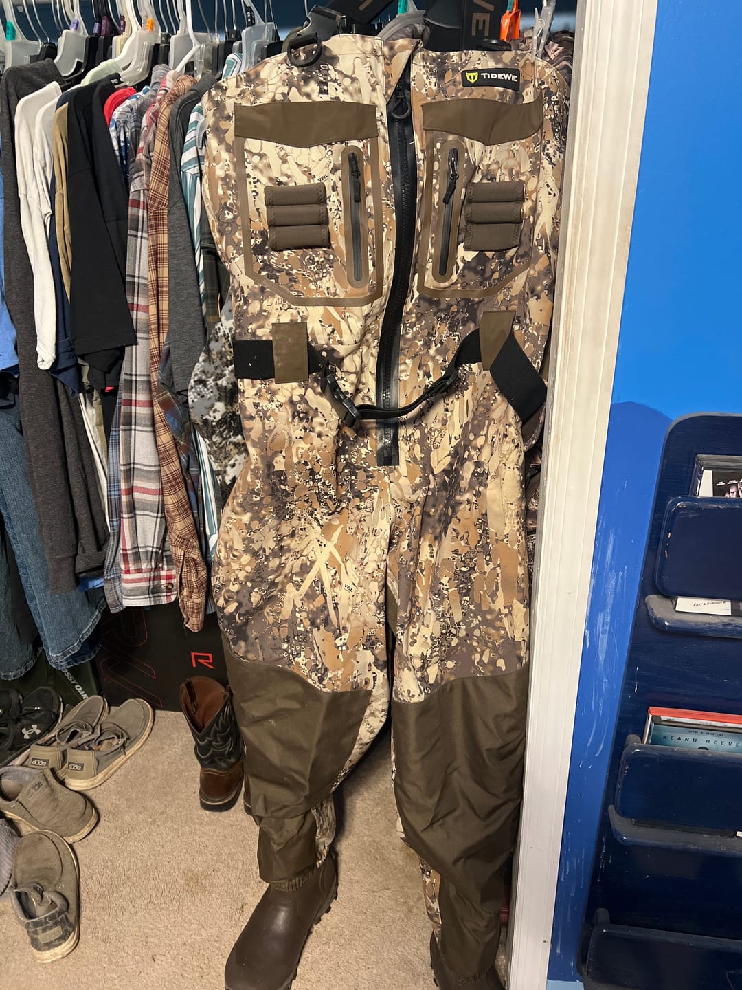 Customer photo review of DeepWade Zipped Duck Waterfowl Hunting Breathable Chest Waders