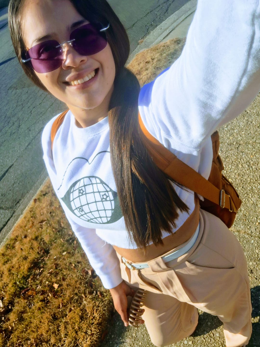 Customer photo review of Megan Eyeglasses