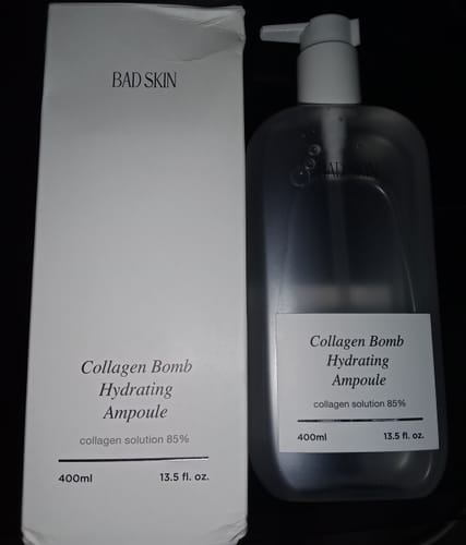 Customer photo review of Bad Skin™ Korean Collagen Bomb Hydrating Ampoule