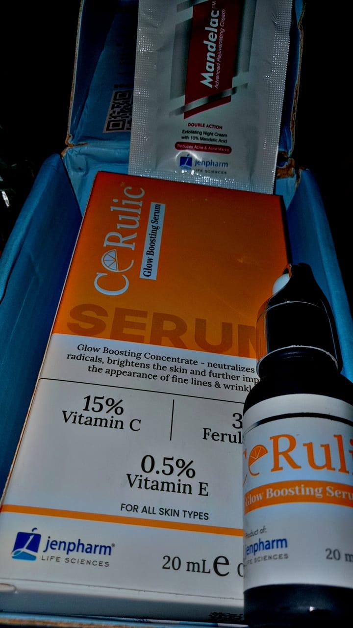 Customer photo review of Cerulic Glow Boosting Serum