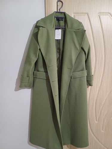 Customer photo review of Blazer Maksi Soft Haki Kaban