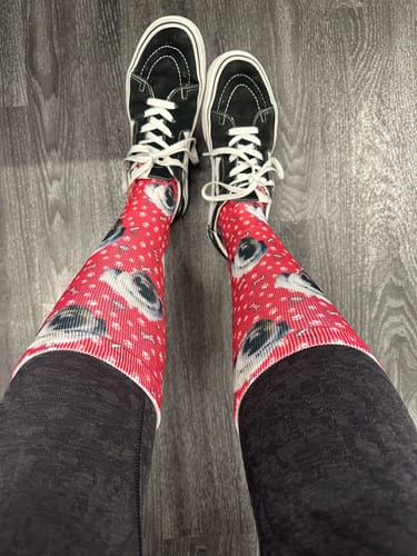 Customer photo review of Personalisierte Hunde Sneakersocken