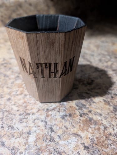 Customer photo review of Whiskey Grail (CUSTOM FRONT & BACK)