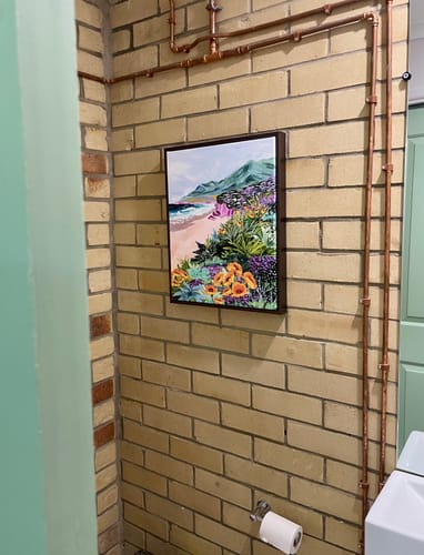 Customer photo review of Coastal Bluffs by Sarah Gesek. - Beach Landscape Stretched Canvas, Poster or Fine Art Print