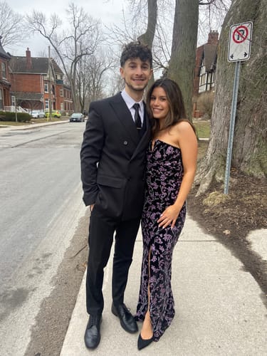 Vittoria B. review of Saura Velvet Gown by Theia Couture - RENTAL image 1 out of 1