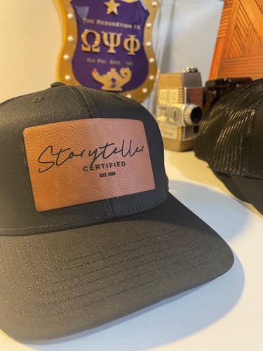 Customer photo review of [6 Pack] 112 Style Leather Patch Trucker Hats - Rectangle Patch