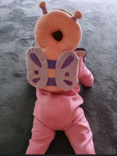 Customer photo review of Bumper Buddy Pillow