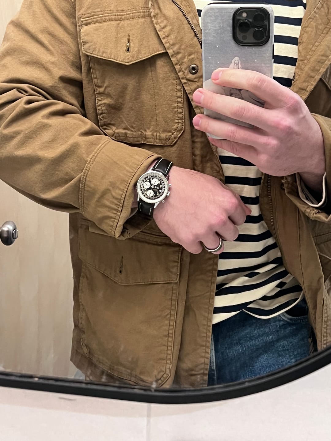 Customer photo review of Breton Stripe Long Sleeve T-Shirt