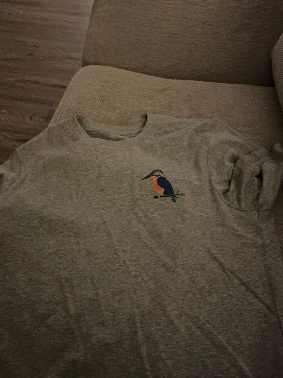 Customer photo review of Eisvogel ganz Bio Männer T-Shirt