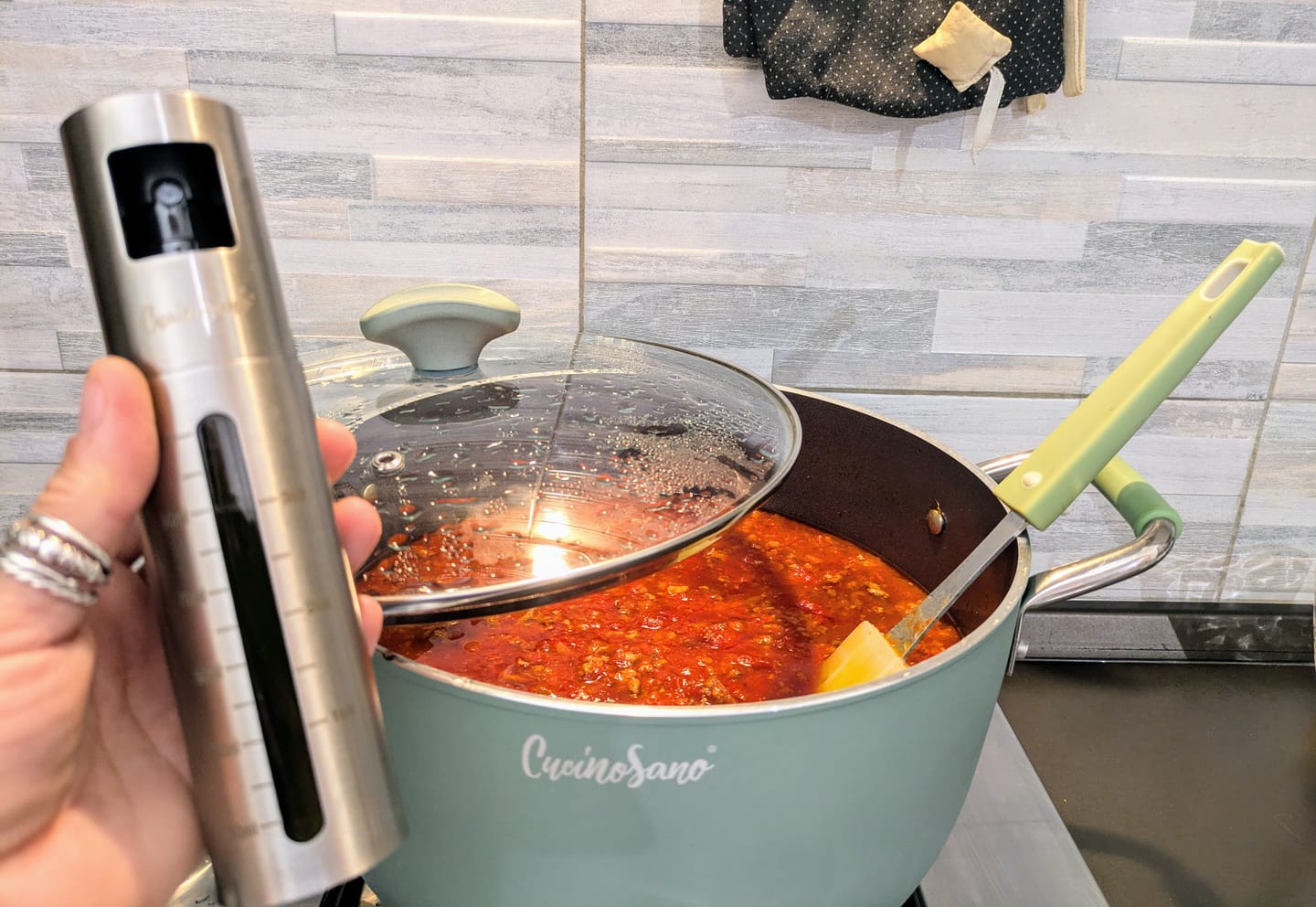 Customer photo review of Spruzzino - L'originale nebulizzatore spray per olio da cucina