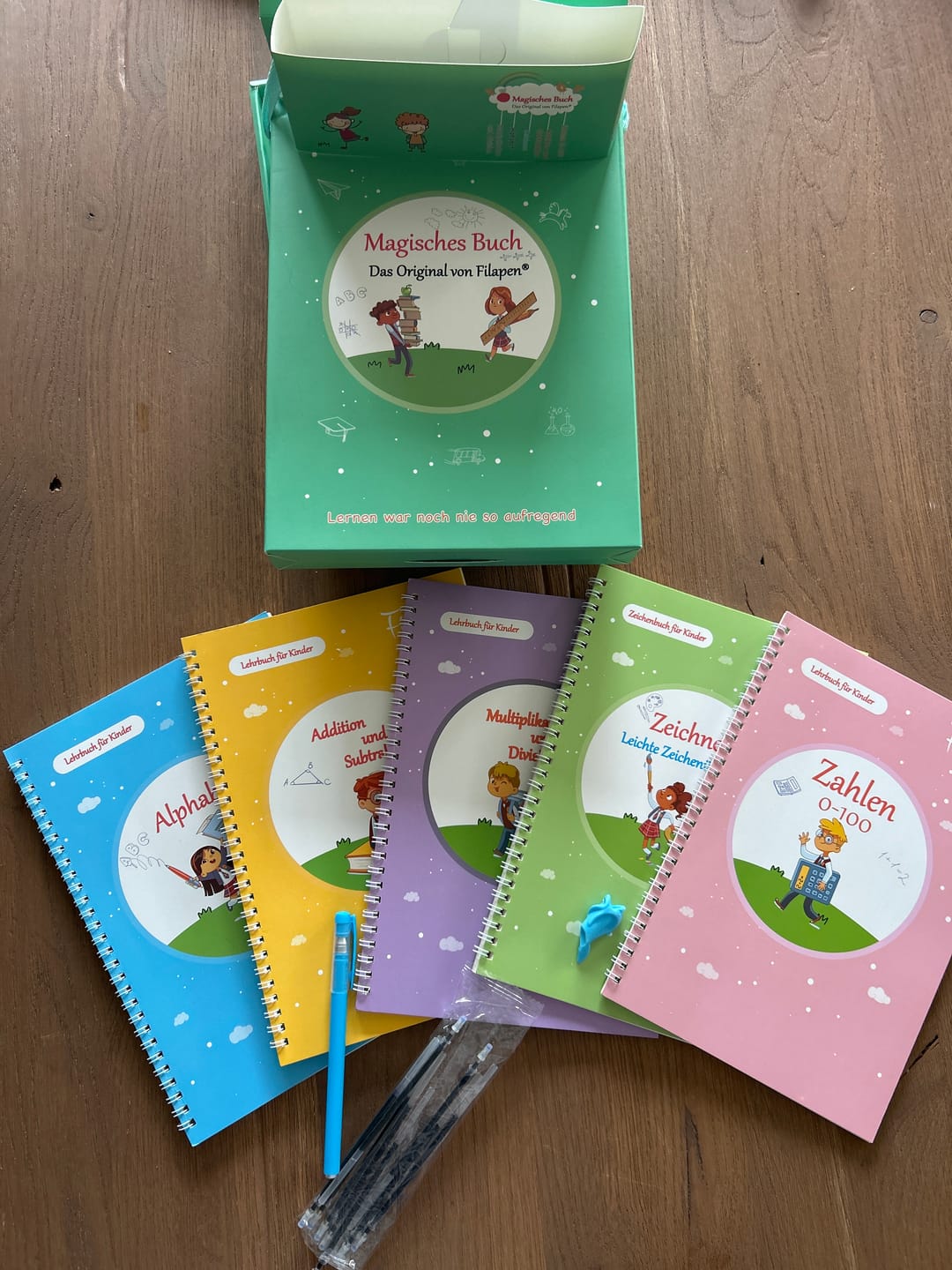 Customer photo review of Filapen® 5 Magische Übungshefte für Kinder - Wiederverwendbar - Inkl. Stift und Minen
