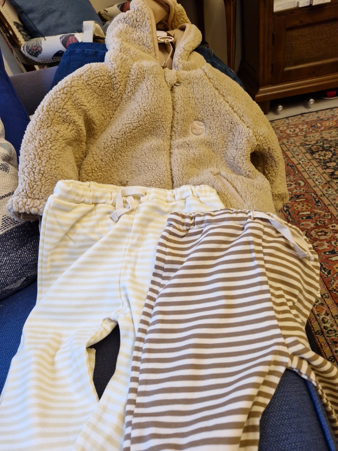 Customer photo review of 2'li Organik Pamuk Bebek Pantolonu Playtime