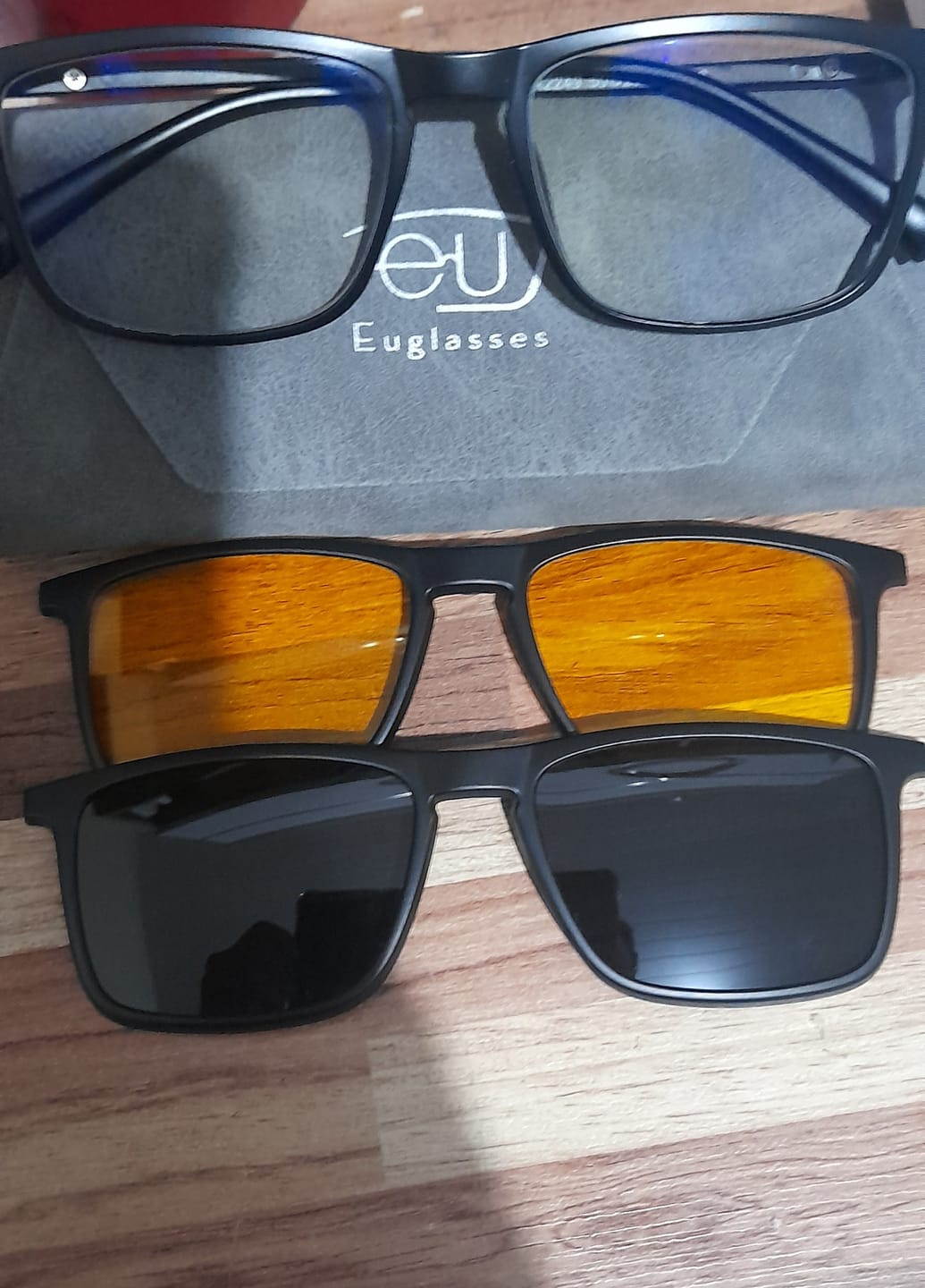 Customer photo review of Óculos Clip-on Infusion (1 Lente)