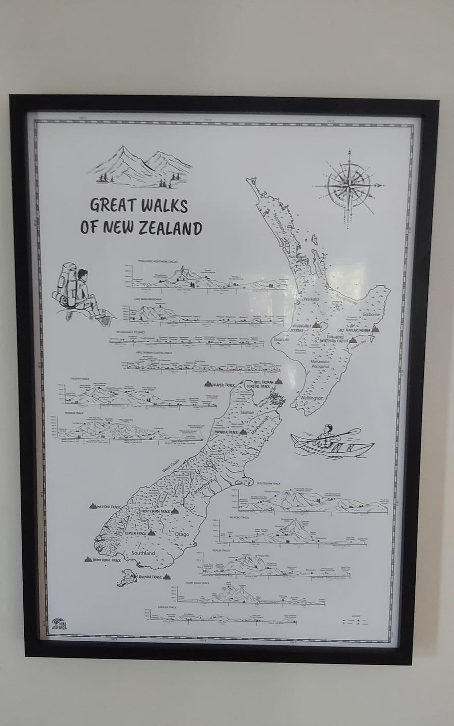 Customer photo review of Great Walks Hike & Scratch Print