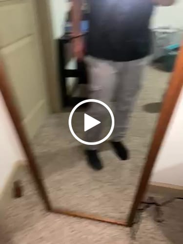 Customer video review of MEN'S BARRET PERFORMANCE TECH CARGO JOGGERS