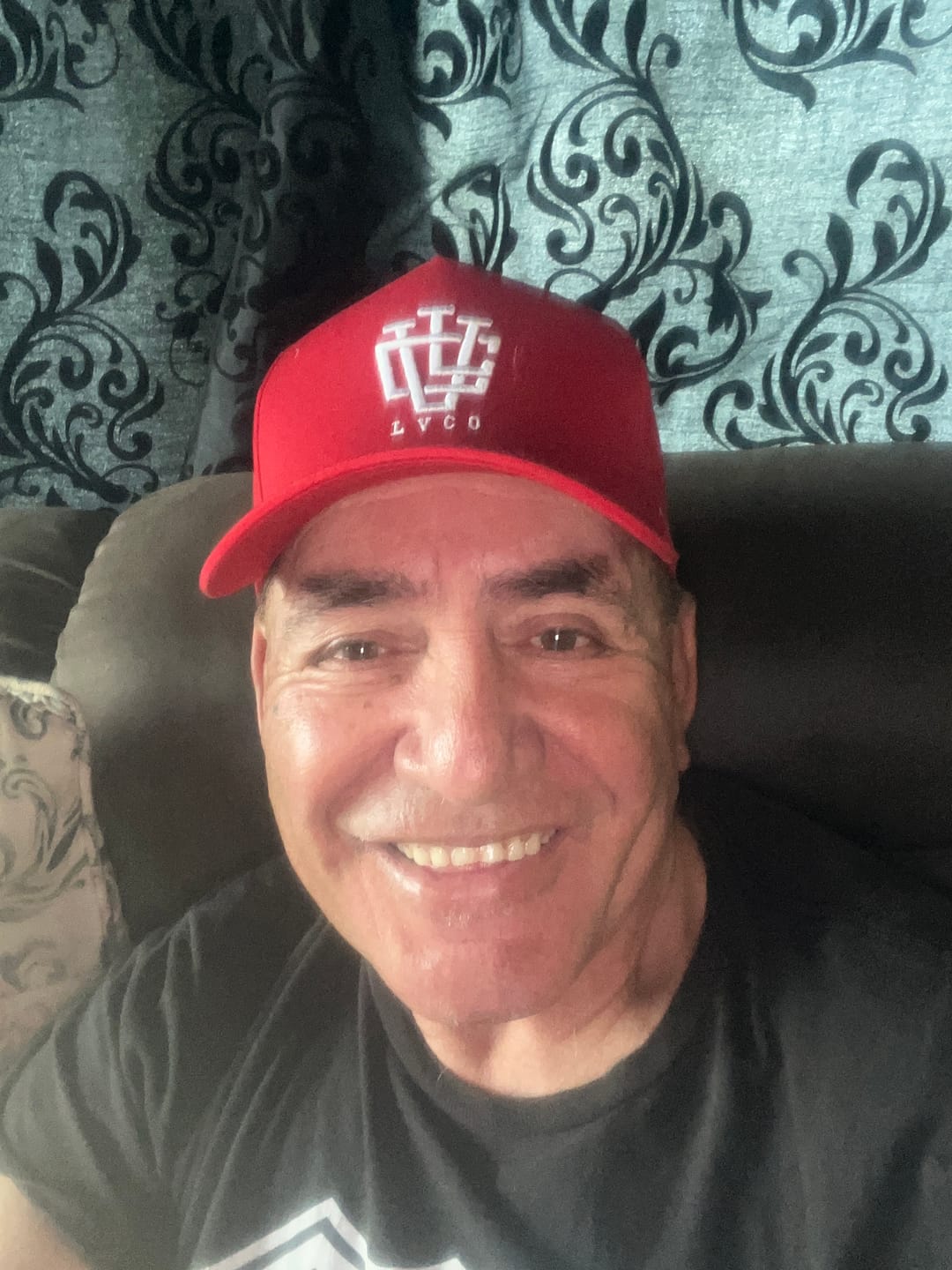 Customer photo review of LVCO "Blood Red" A-Frame Snapback