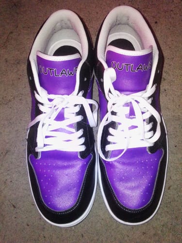 Customer photo review of Personalized Sneakers, Custom Sneakers, Put name or business name on it, AJ1-C03200