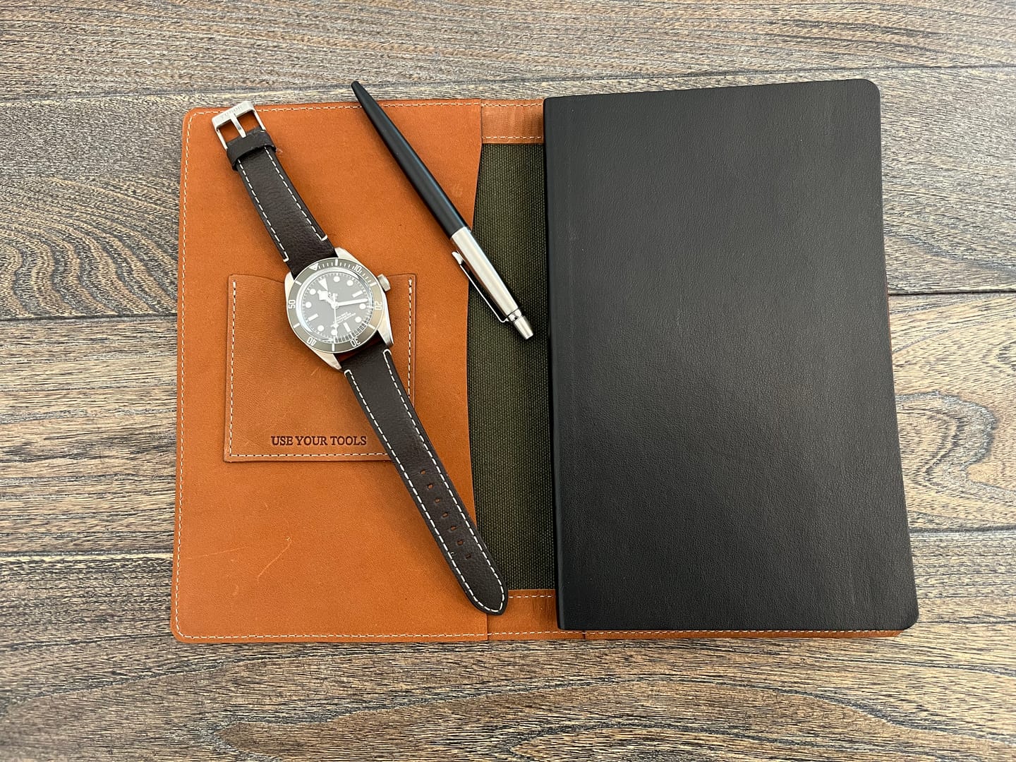 Customer photo review of NEW: Leather & Canvas Moleskine Notebook Cover (Available Now)