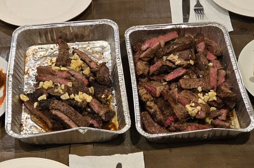 Customer photo review of Halal Ribeye Steak - Boneless