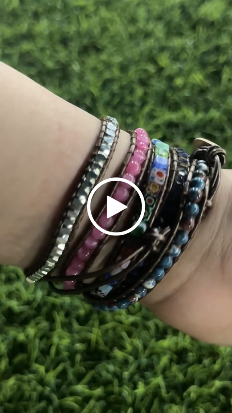 Customer video review of Healing Flower Protection Wrap Bracelet