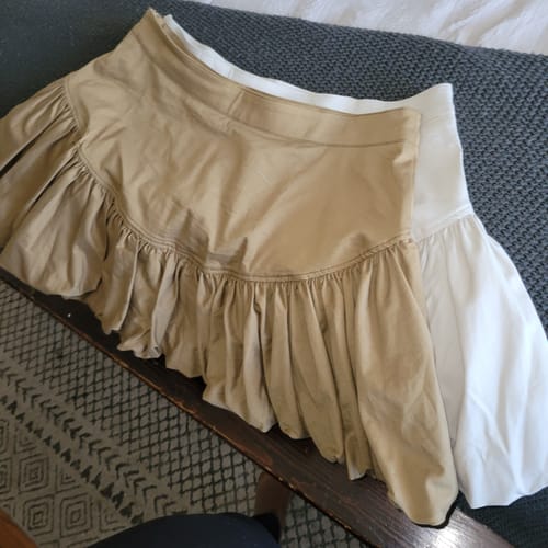 Customer photo review of Elastic Waist Mini A-Line Skirt
