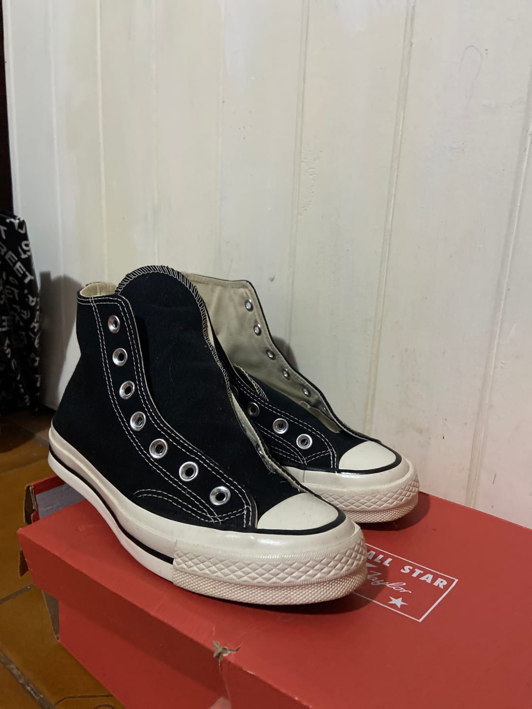 Customer photo review of Zapatillas Converse Chuck 70 Hi Negro Blanco