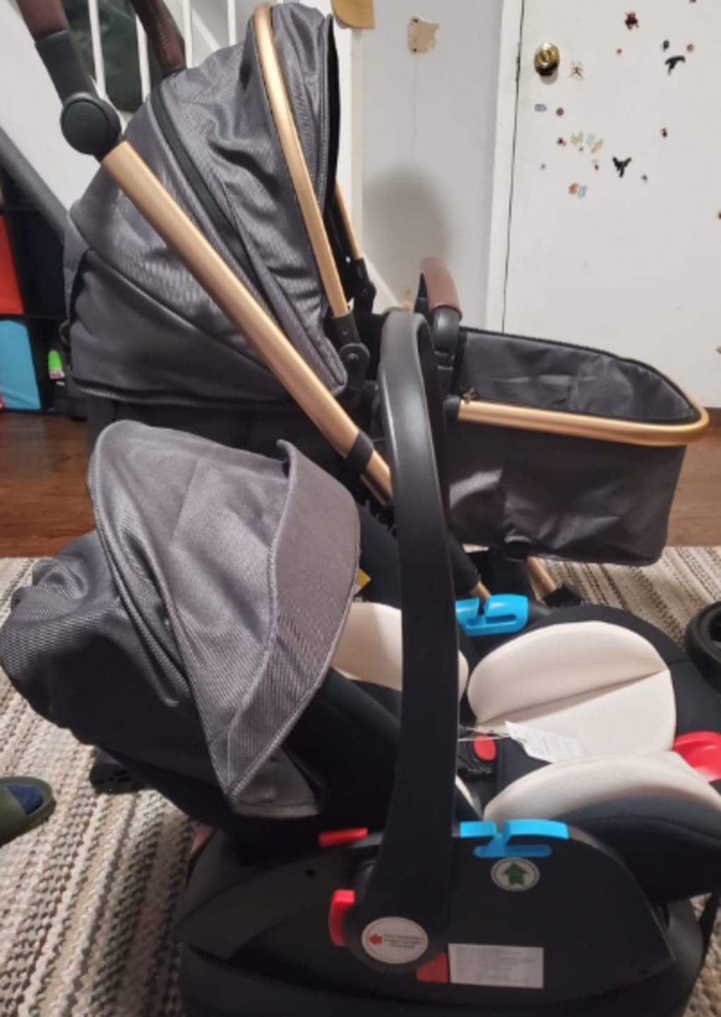 Customer photo review of Deluxe 3 in 1 Baby Stroller