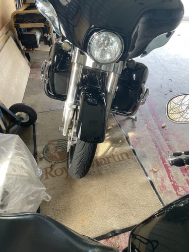 Customer photo review of HR3 Vivid Black Vented Lower Fairing Kit For Harley Touring models 2014-2024