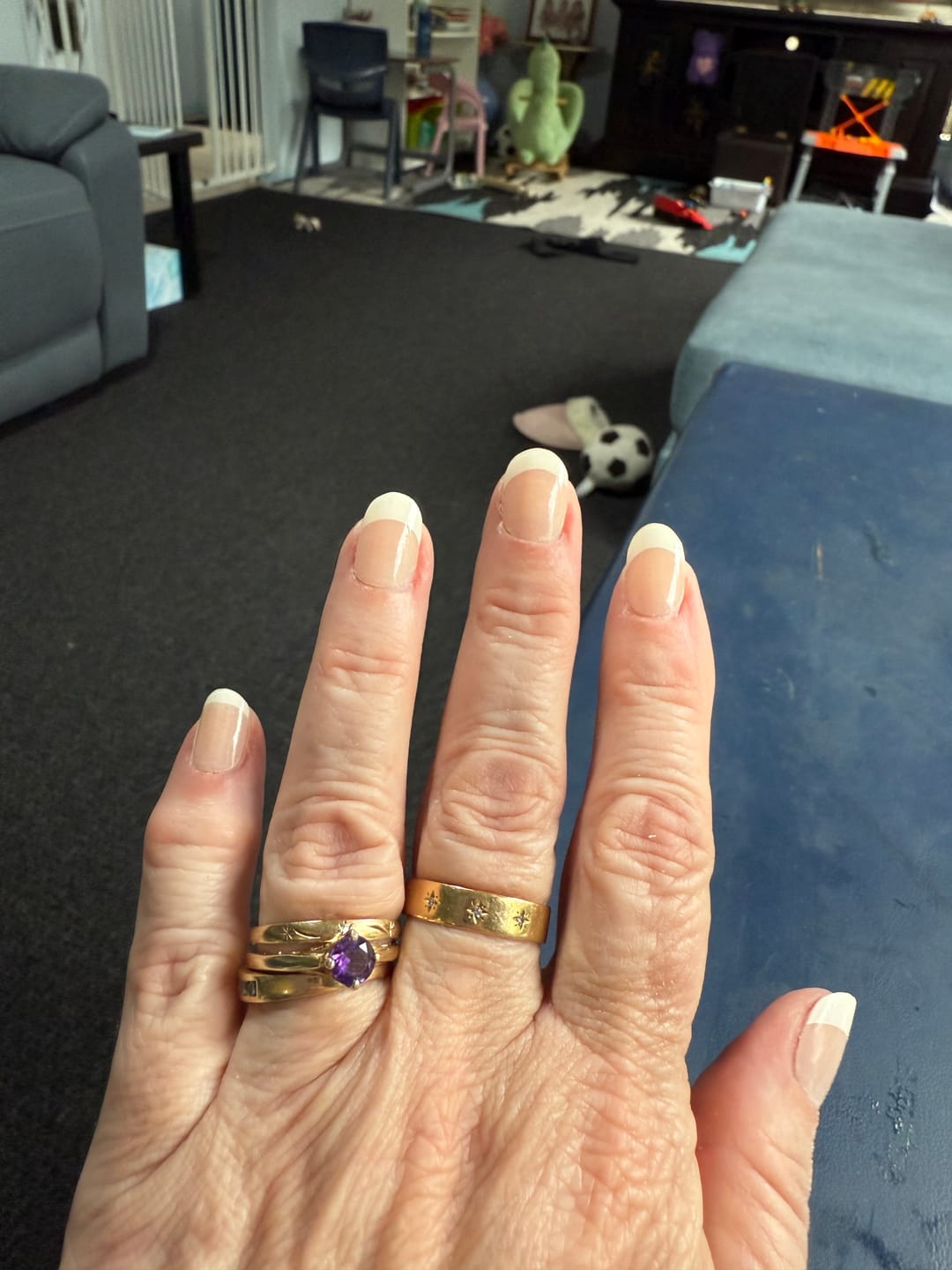 Customer photo review of Classique White French Tip DIY Semicured Gel Nail Sticker Kit