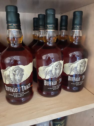 Customer photo review of Buffalo Trace Bourbon Whiskey Case Bundle (12 Bottles) (750ml)