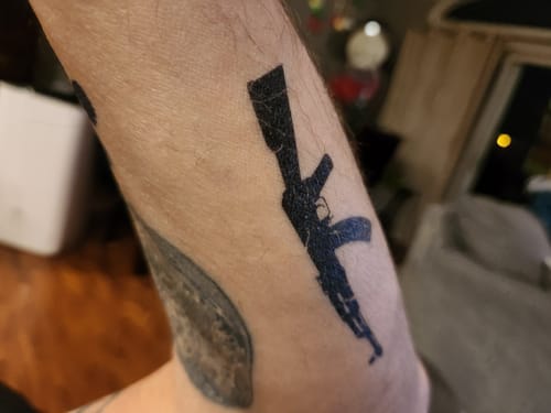 Customer photo review of AK-47 Tattoo