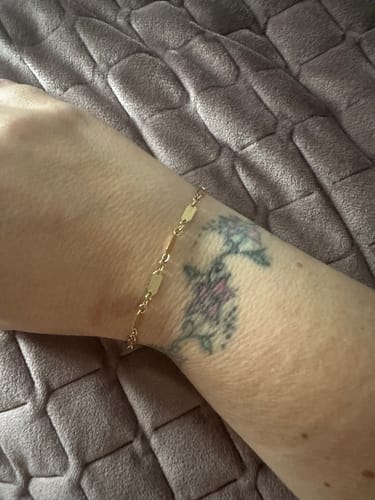 Customer photo review of Belcher Link Bracelet in 9ct Yellow Gold
