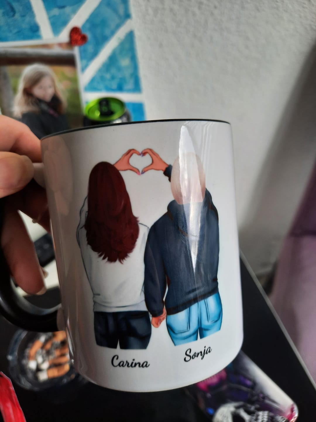 Customer photo review of Winter Besties - Personalisierte Tasse