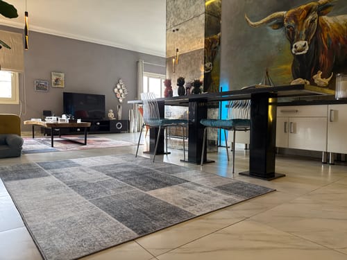 Customer photo review of ANTNEST Premium Vintage Chenille Rug