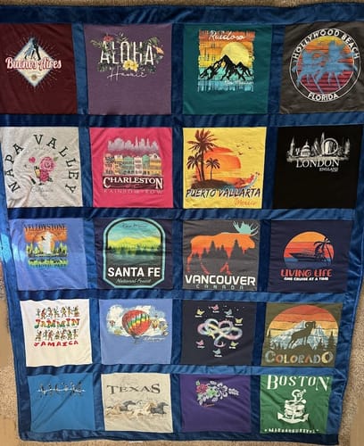 Customer photo review of Fuzz Monsta® T-Shirt Quilts