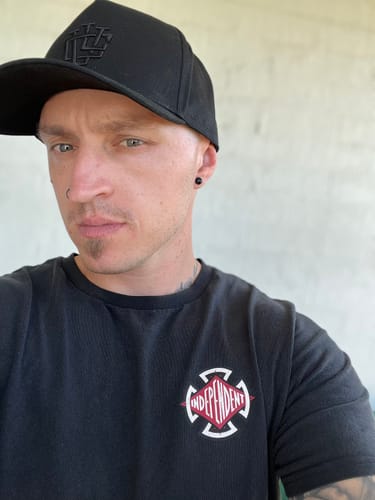 Customer photo review of LVCO "Blk on Blk" A-Frame Snapback