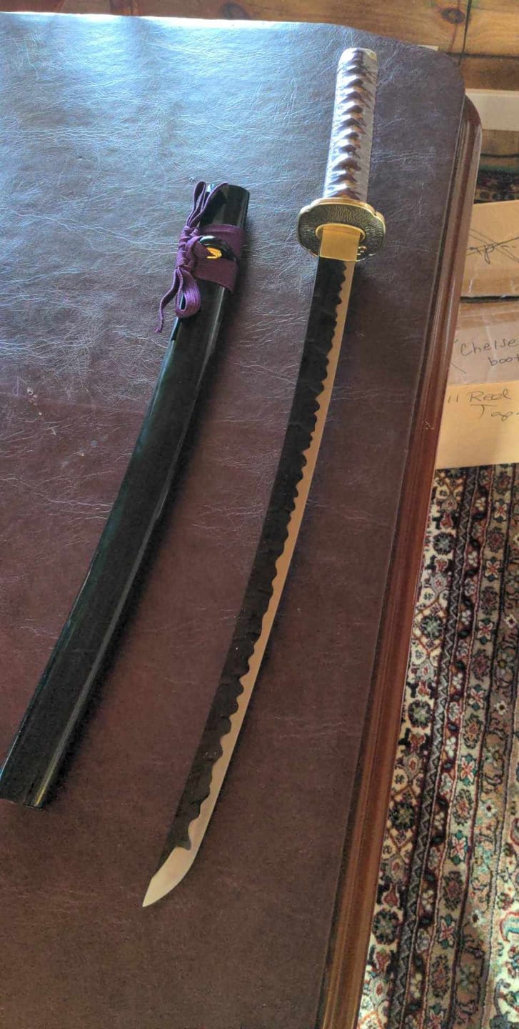 Customer photo review of Custom Wakizashi Build your own Wakizashi sword
