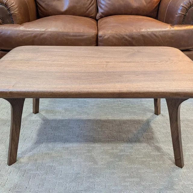 Customer photo review of Sidney Rectangular Cocktail Table - Solid Walnut Wood - Mid Century Modern Design