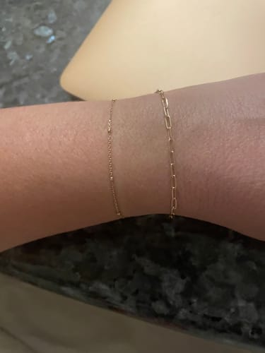 Customer photo review of 14K GOLD ARABELLA BRACELET