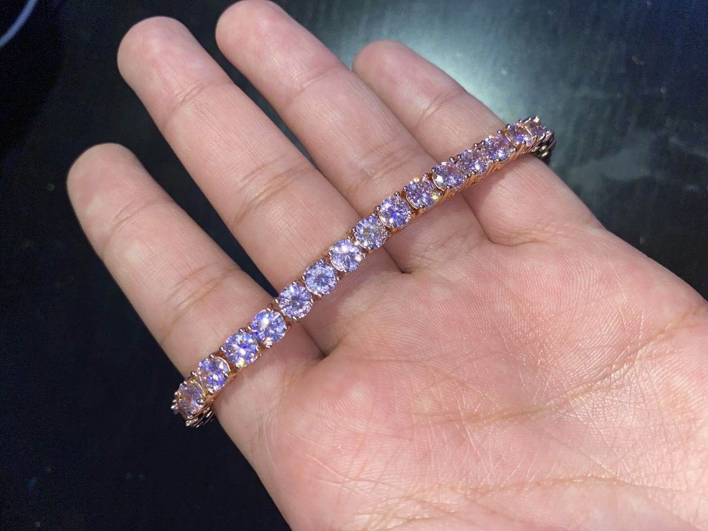 Customer photo review of LUX TENNIS ANKLET(Ready to Ship)
