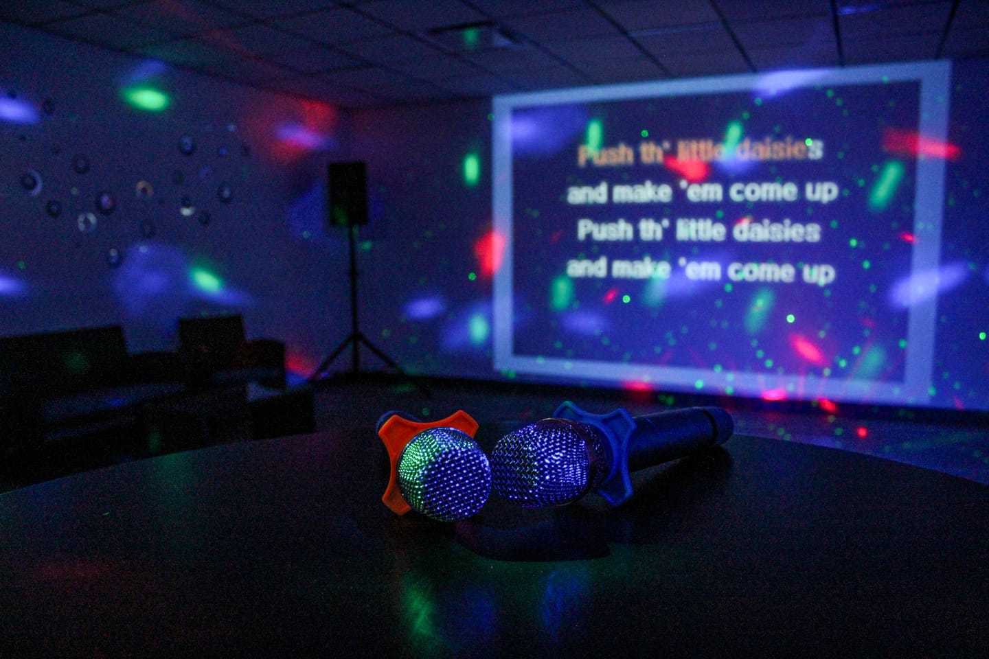 Customer photo review of 2024 Ultimate Professional Karaoke Machine Bundle 22" HD Touch Screen, 2 Mics, Receiver, Amp, and Speaker Set