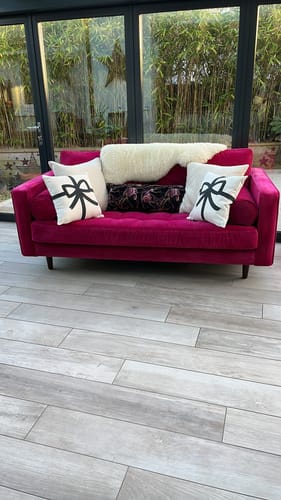 Customer photo review of Fabric Paint -- Raspberry