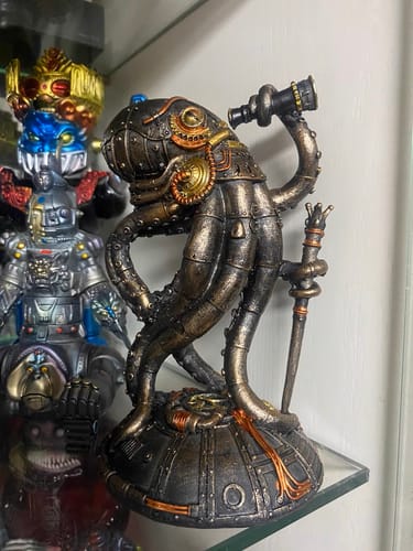 Customer photo review of Steampunk Mechanical Octopus Ornament