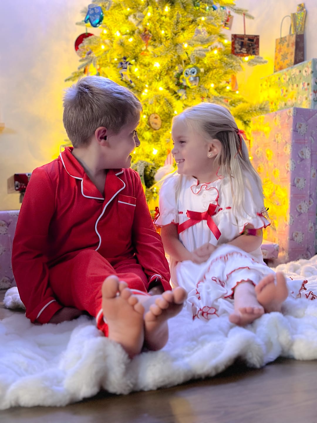 Customer photo review of The Original Clara Nutcracker Christmas Gown Short Sleeve in White