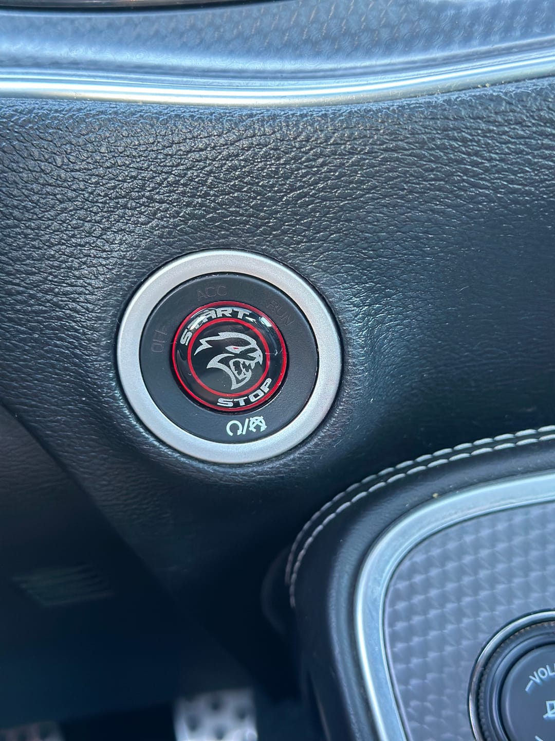 Customer photo review of "Hellcat" Start Button