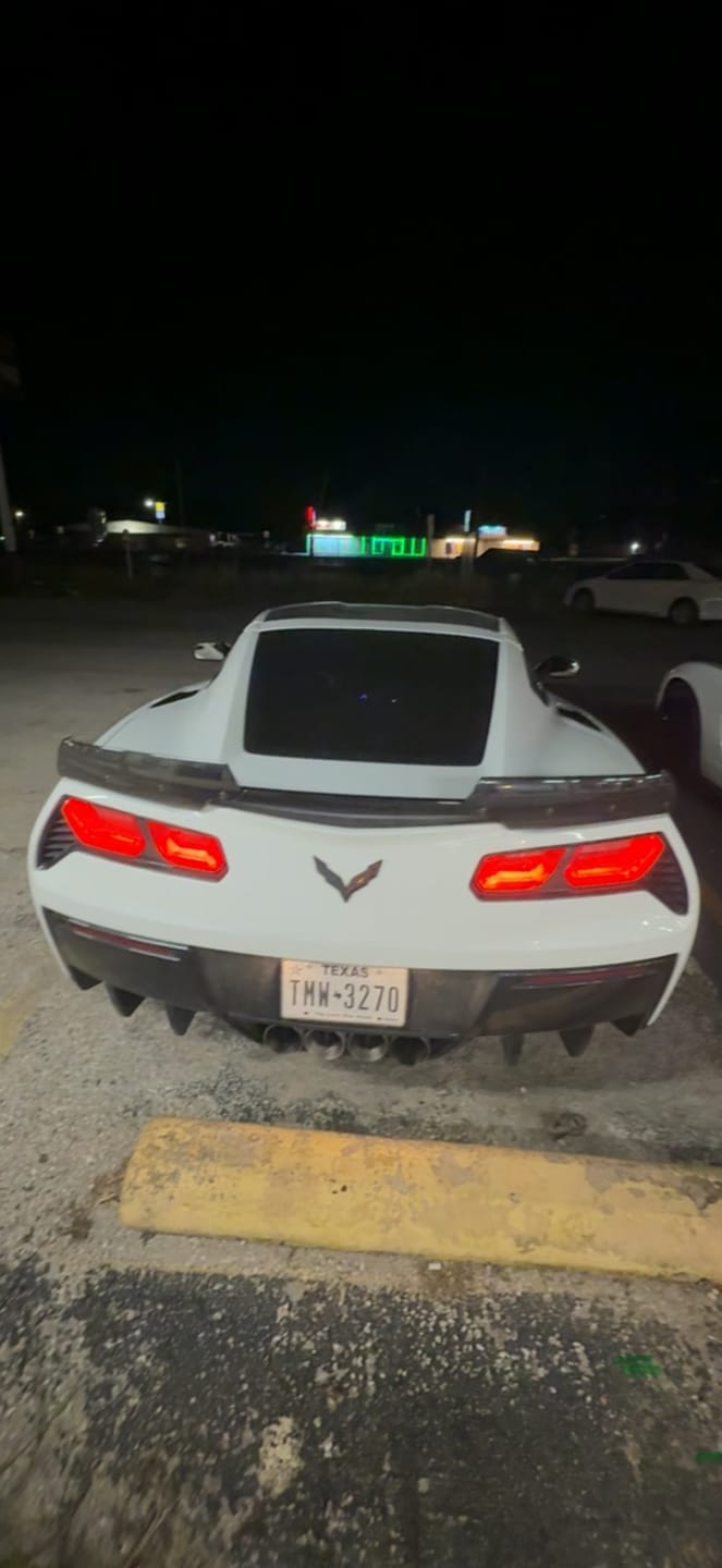 Customer photo review of Corvette C7 Rear Bumper Diffuser Fins