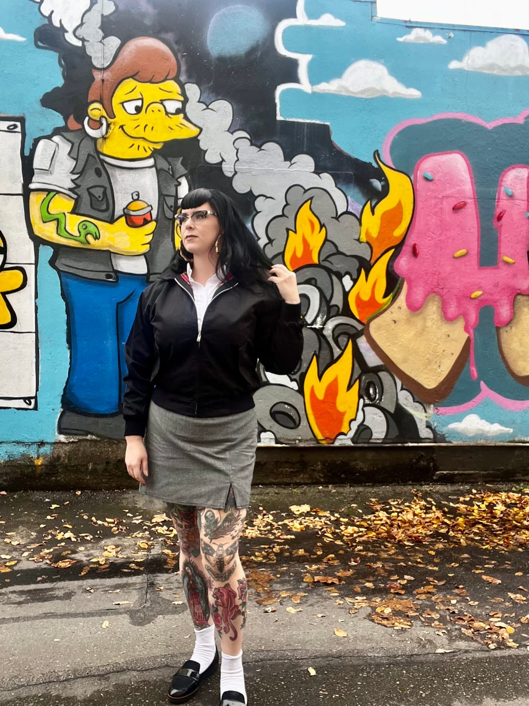 Customer photo review of Harrington Jacket - Black