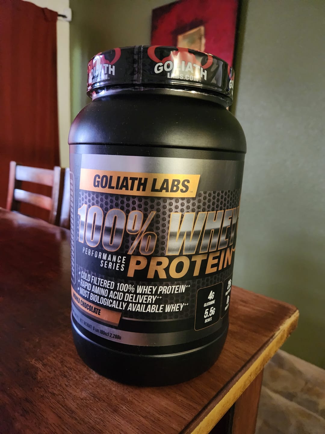 Customer photo review of 5 lbs - Goliath Labs™ 100% Whey Protein