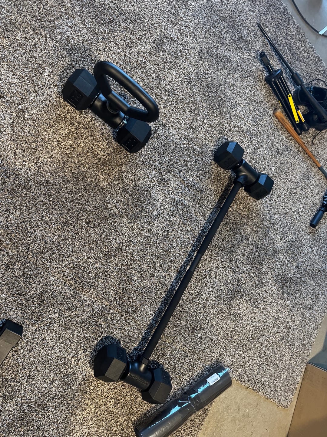 Customer photo review of Hyperbell Bundle: Bar, Kettlebell, Pad