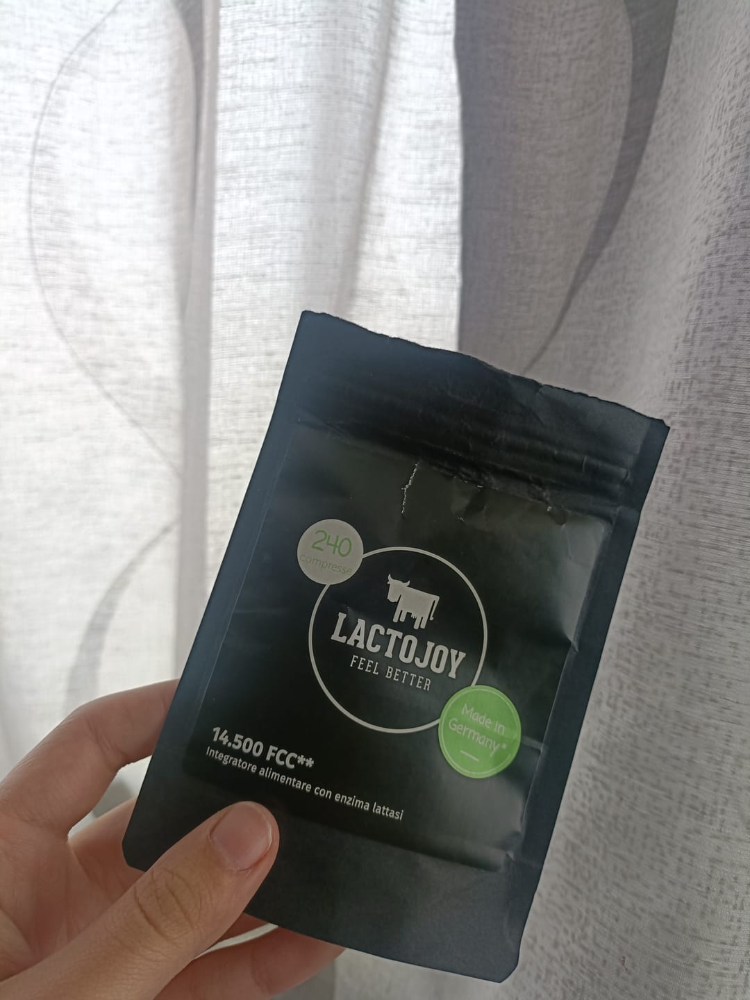 Customer photo review of LactoJoy Lactase Pills - 14.500 FCC - 240 pcs refill bag